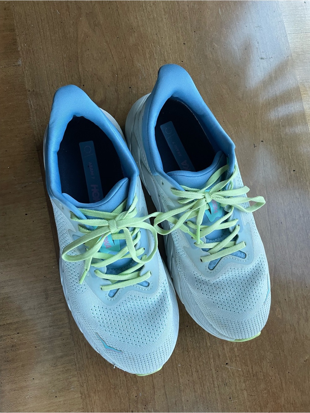Hoka One One Arahi 7 Running Sneakers Illusion Dusk Blue Women's 10.5 Wide